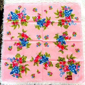 Kenzo Multicolor 100% Cotton Fruity Bandanna/Scarf